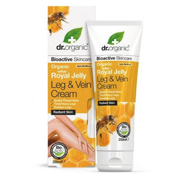 Dr.Organic Royal Jelly Leg & Vein Cream łagodzący krem do ciężkich i zmęczonych nóg z organicznym mleczkiem pszczelim 200ml