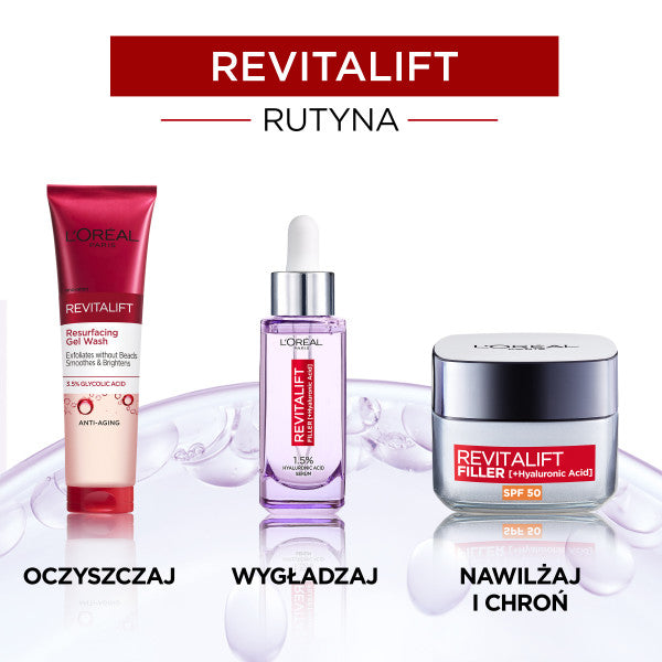 L'Oreal Paris Revitalift złuszczający żel do mycia twarzy z kwasem glikolowym 150ml