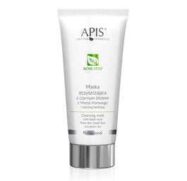 APIS Acne-Stop maska oczyszczająca z czarnym błotem z Morza Martwego i zieloną herbatą 200ml