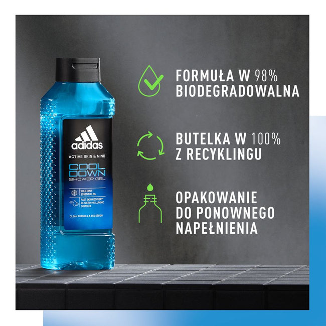 Adidas Active Skin & Mind Cool Down żel pod prysznic dla mężczyzn 400ml