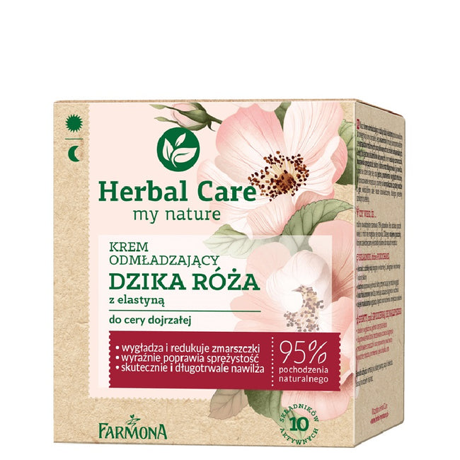 Farmona Herbal Care krem odmładzający do twarzy Dzika Róża z Elastyną 50ml
