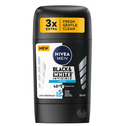 Nivea Men Black&White Invisible Fresh antyperspirant w sztyfcie 50ml