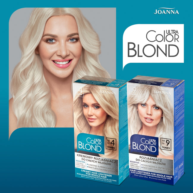 Joanna Ultra Color Blond kremowy rozjaśniacz do całych włosów do 4 tonów