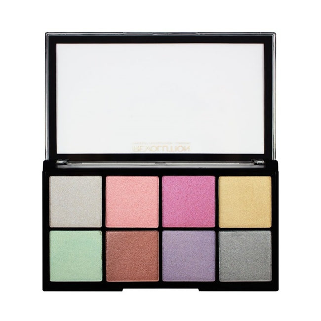 Makeup Revolution Ultra Cool Glow paleta rozświetlaczy 8x2.5g