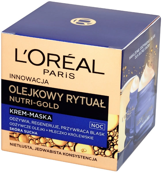 L'Oreal Paris Nutri-Gold Olejkowy Rytuał krem-maska na noc 50ml