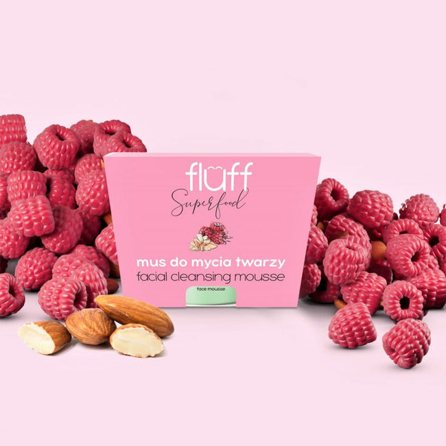 Fluff Facial Cleansing Mousse mus do mycia twarzy Malina & Migdał 50ml