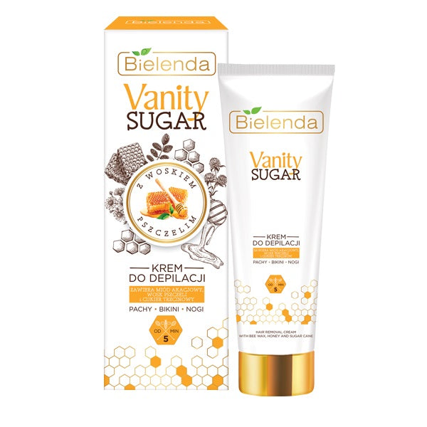Bielenda Vanity Sugar krem do depilacji z woskiem pszczelim 100ml