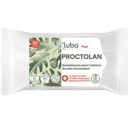 Luba Med Proctolan specjalistyczny papier toaletowy dla osób z hemoroidami 50szt