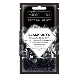 Bielenda Crystal Glow Black Onyx maseczka peel-off oczyszczająco-detoksykująca z efektem shimmer 8g