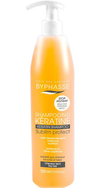 Byphasse Keratin Shampoo szampon do włosów z keratyną 520ml