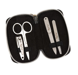 Peggy Sage Zestaw do manicure pęseta + obcinacz do paznokci + nożyczki + pilniczek 300227