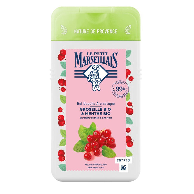 Le Petit Marseillais Aromatyczny żel pod prysznic z BIO czerwonej porzeczki i BIO mięty 250ml