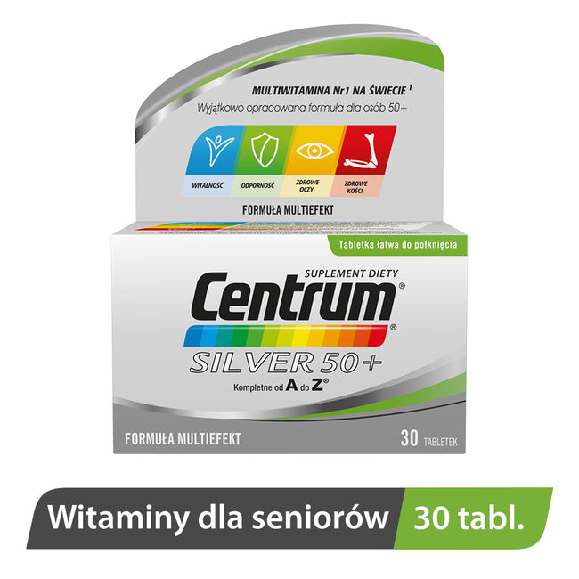 Centrum Silver 50+ witaminy suplement diety 30 tabletek