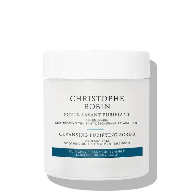 Christophe Robin Cleansing Purifying Scrub With Sea Salt detoksykujący szampon złuszczający do przetłuszczającej się skóry głowy 75ml