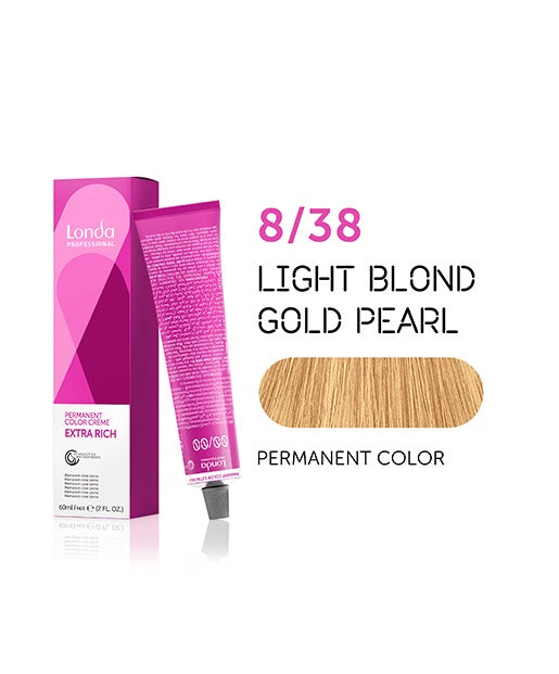 Londa Professional Permanent Color Creme permanentna farba do włosów 8/38 60ml
