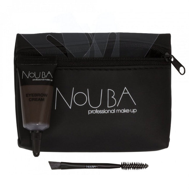 NOUBA Eyebrow Improver Set zestaw krem-żel do stylizacji brwi 30 + dwustronny aplikator + szablony 3szt + etui