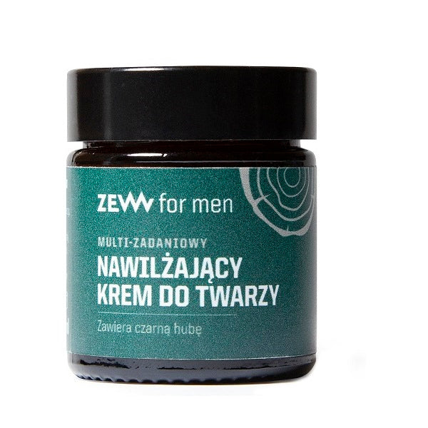 Zew For Men Multi-zadaniowy nawilżający krem do twarzy z czarną hubą 30ml