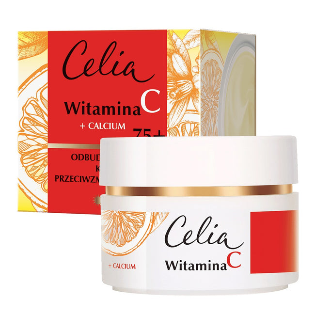 Celia Witamina C odbudowujący krem przeciwzmarszczkowy na dzień i na noc 75+ 50ml