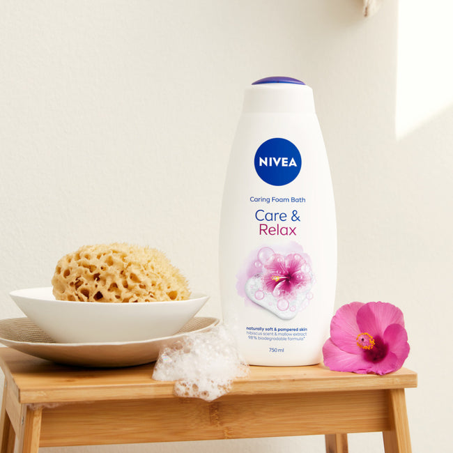 Nivea Shower & Bath płyn do kąpieli i żel pod prysznic 2w1 Care&Relax 750ml