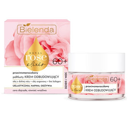 Bielenda Royal Rose Elixir przeciwzmarszczkowy półtłusty krem odbudowujący 60+ 50ml