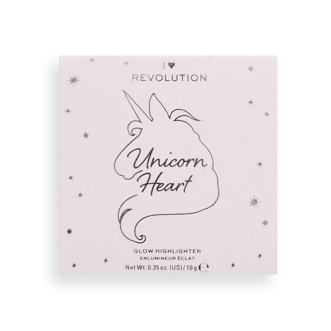 Makeup Revolution I Heart Revolution Unicorn Heart Glow Highlighter rozświetlacz do twarzy 10g