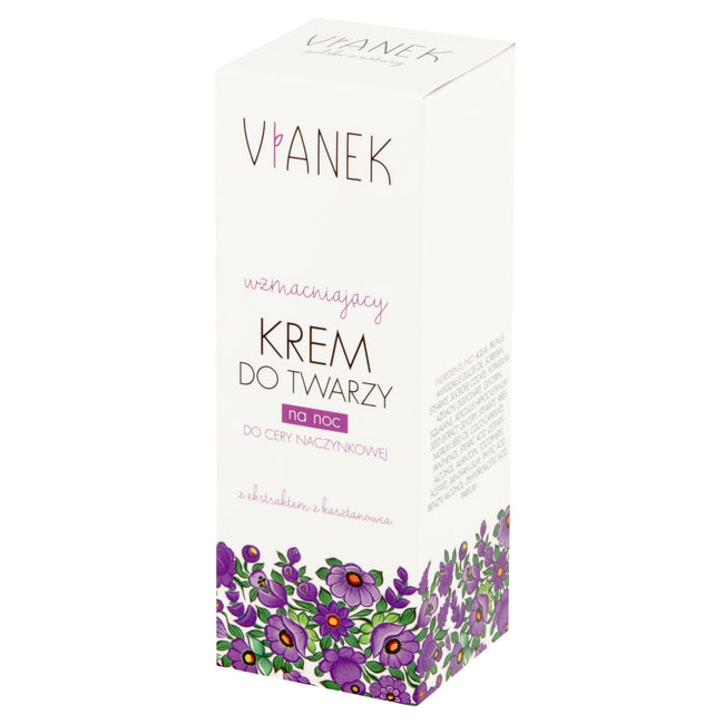 VIANEK Wzmacniający krem do twarzy na noc 50ml
