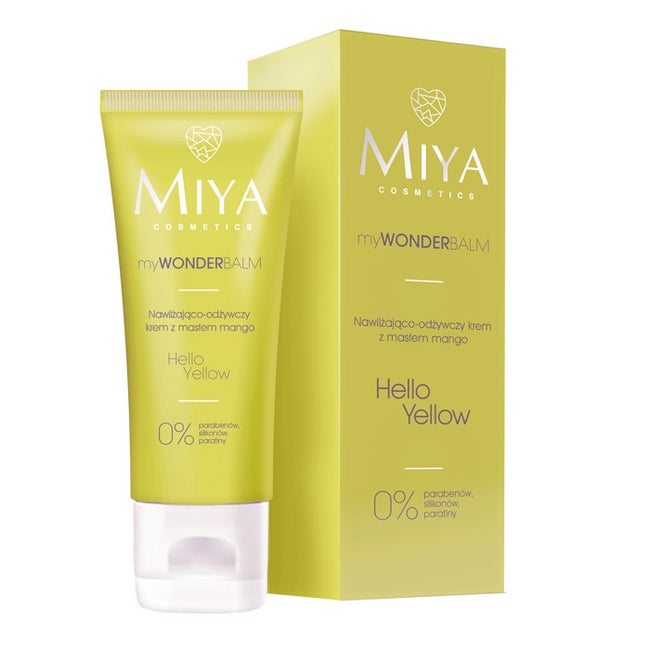 Miya Cosmetics My Wonder Balm Hello Yellow nawilżająco-odżywczy krem do twarzy z masłem mango 75ml