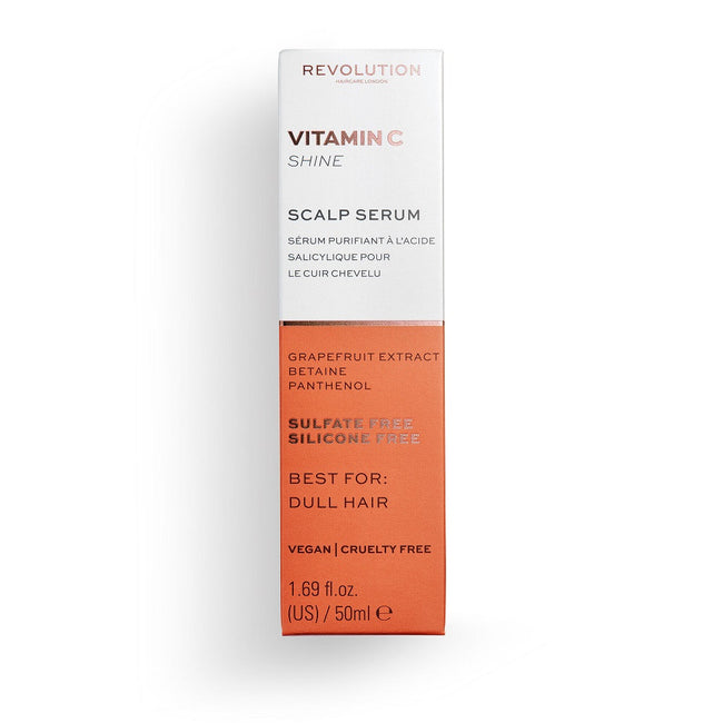 Revolution Haircare Vitamin C Shine Scalp Serum nadające połysk serum do włosów matowych i zmęczonych 50ml