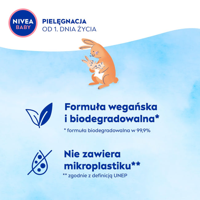 Nivea Baby Soft & Cream chusteczki biodegradowalne 2x57szt