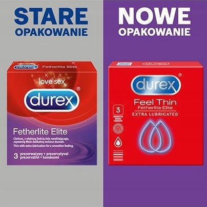 Durex Durex prezerwatywy Fetherlite Elite 3 szt ultracienkie