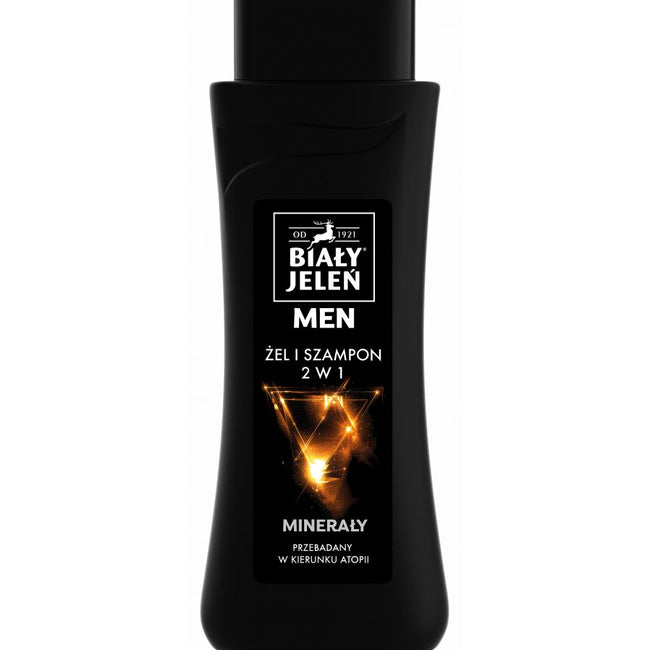 Biały Jeleń For Men hipoalergiczny żel & szampon 2w1 z minerałami 300ml