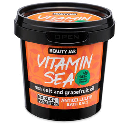 BEAUTY JAR Vitamin Sea antycellulitowa sól morska do kąpieli z olejkiem grejpfrutowym 150g
