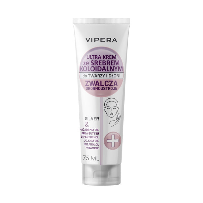 Vipera Ultra krem ze srebrem koloidalnym do twarzy i dłoni 75ml