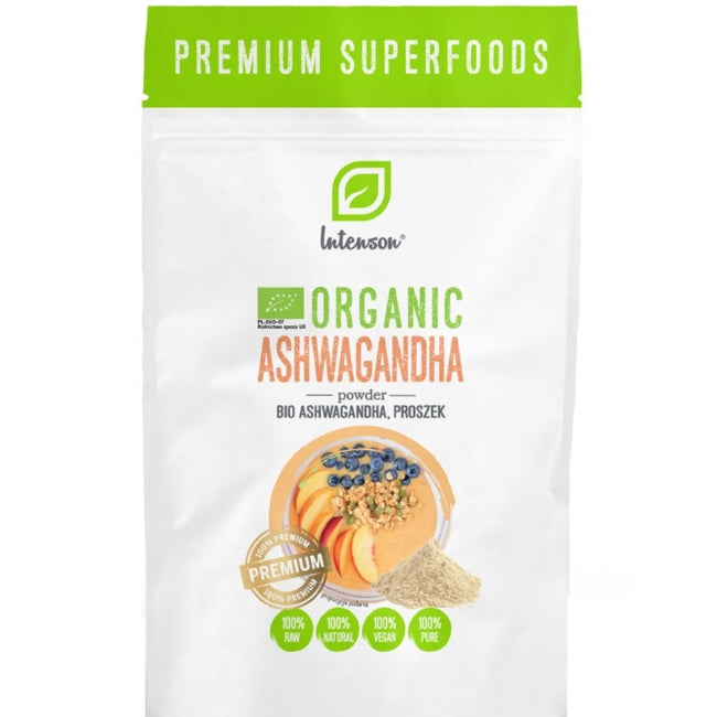 Intenson Bio Ashwagandha suplement diety w proszku 90g