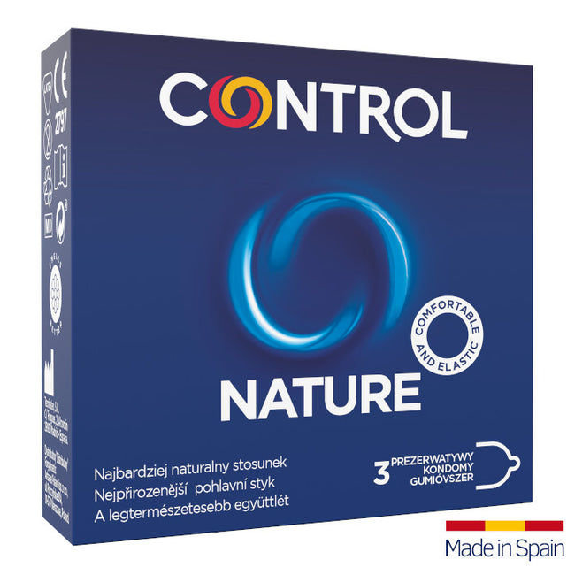 Control Nature ergonomiczne prezerwatywy z naturalnego lateksu 3szt.