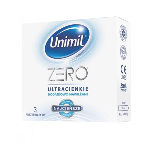 Unimil Zero lateksowe prezerwatywy 3szt