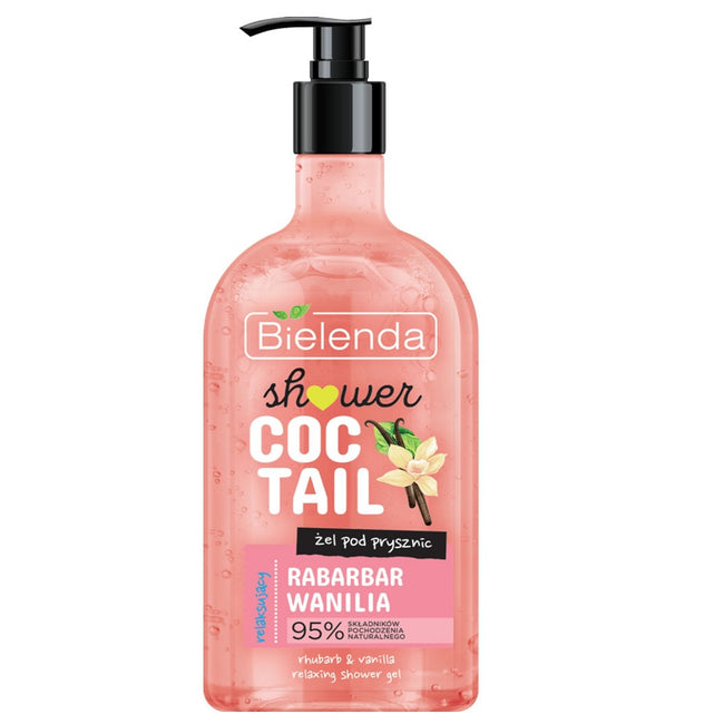 Bielenda Shower Cocktail relaksujący żel pod prysznic Rabarbar + Wanilia 400ml