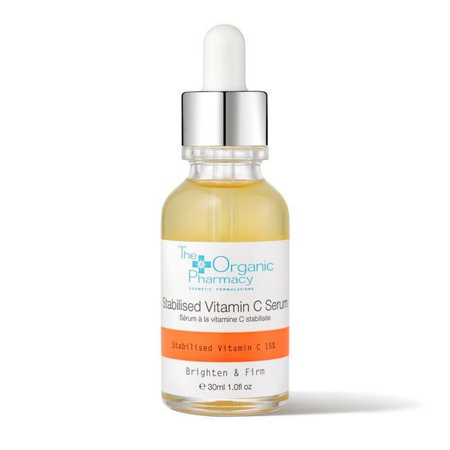 The Organic Pharmacy Stabilised Vitamin C Serum rozjaśniająco-ujędrniające serum do twarzy z witaminą C 30ml