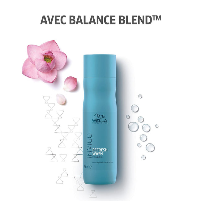 Wella Professionals Invigo Refresh Wash Revitalizing Shampoo odświeżający szampon do włosów z mentolem 250ml