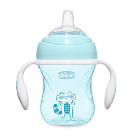 Chicco Transition Cup pierwszy kubek treningowy z miękkim ustnikiem 4m+ Boy 200ml