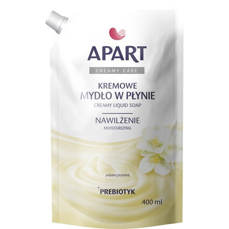 Apart Natural Kremowe mydło w płynie Jaśmin + Prebiotyk Refill 400ml