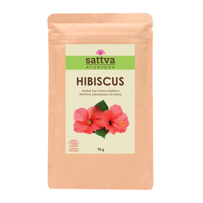 Sattva Zakwaszacz do henny i ziół barwiących Hibiscus 70g
