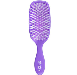 KillyS Hair Brush szczotka do włosów średnioporowatych wzbogacona olejem z pestek śliwki Fioletowa