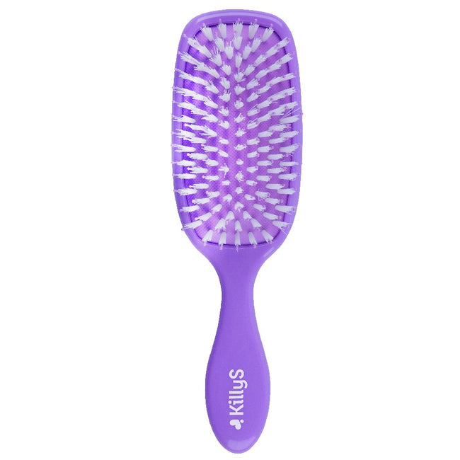 KillyS Hair Brush szczotka do włosów średnioporowatych wzbogacona olejem z pestek śliwki Fioletowa