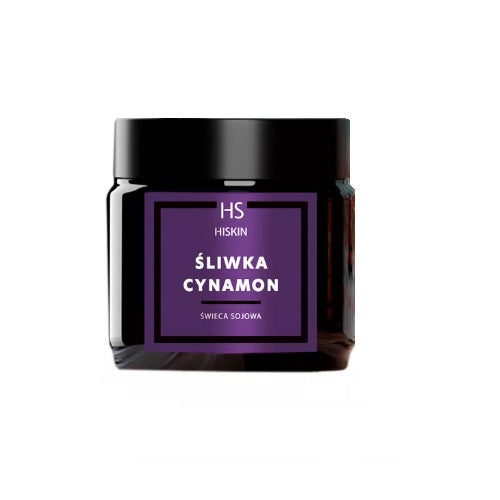 HiSkin Świeca zapachowa Śliwka & Cynamon 100g