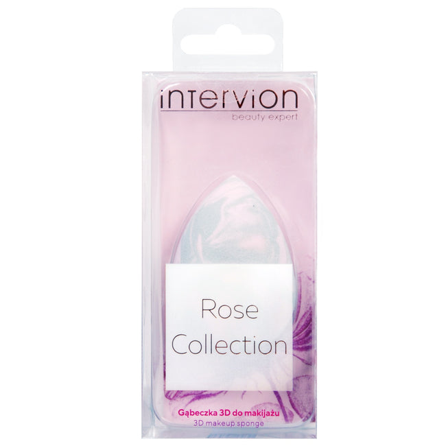 Inter Vion Rose Collection gąbeczka 3D do makijażu Pudrowy Marmurek