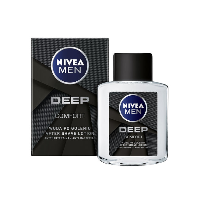 Nivea Men Deep Care zestaw antyperspirant roll-on 50ml + krem uniwersalny 75ml + żel pod prysznic 250ml + antybakteryjna woda po goleniu 100ml