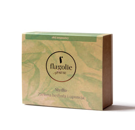Flagolie Mydło wegańskie w kostce Zielona Herbata i Opuncja 90g