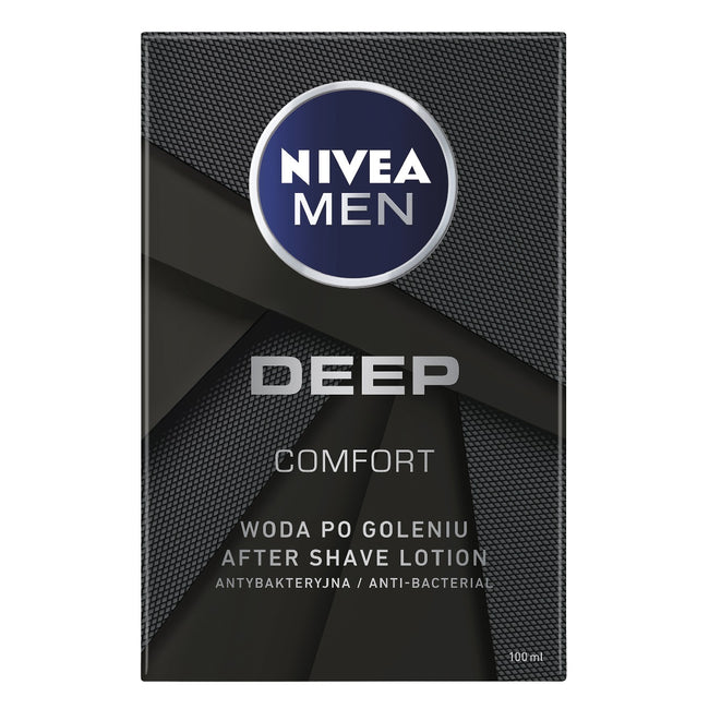 Nivea Football Box zestaw Deep żel pod prysznic 3w1 250ml + Deep antybakteryjna woda po goleniu 100ml + Men Creme krem do ciała i twarzy 75ml + Deep antyperspirant w kulce 50ml