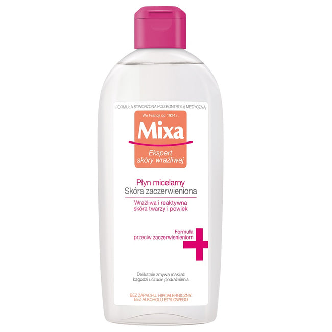 MIXA Płyn micelarny skóra zaczerwieniona 400ml